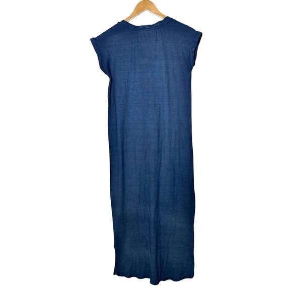 Anthropologie cloth & stone Nila Blue Ombre Maxi Shirt Dress - Picture 7 of 14